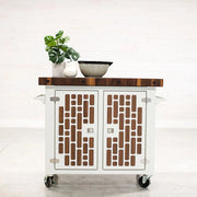 White Cabinet Cart