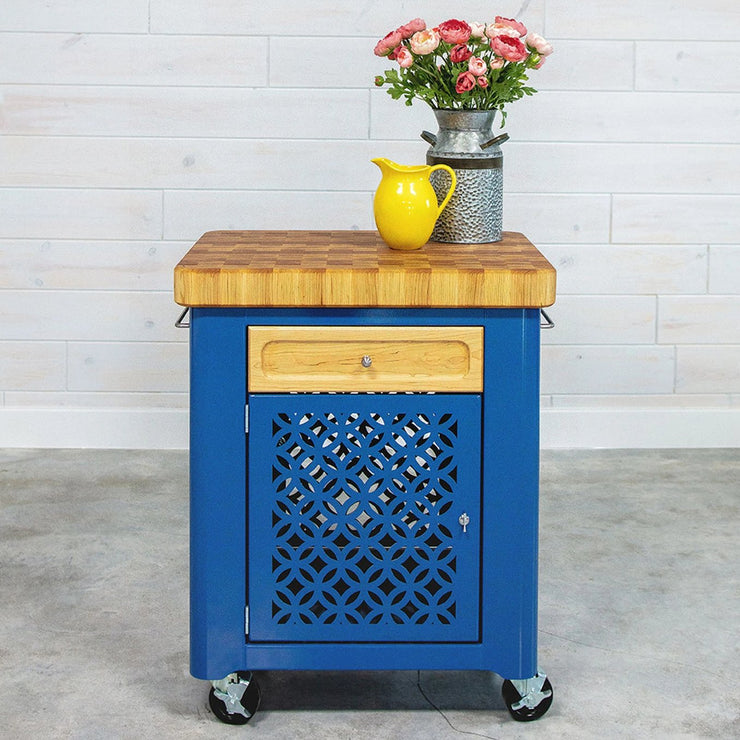 Blue Cabinet Cart