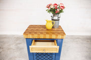 Blue Cabinet Cart