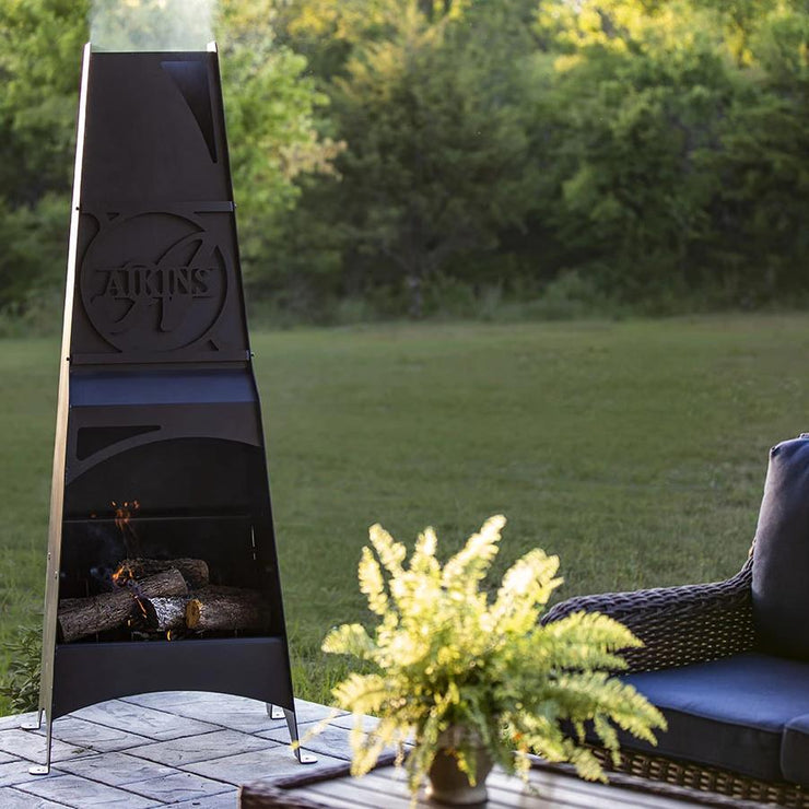 Metal Chiminea Fire Pit