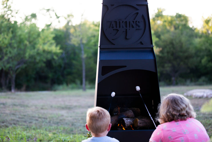 Metal Chiminea Fire Pit
