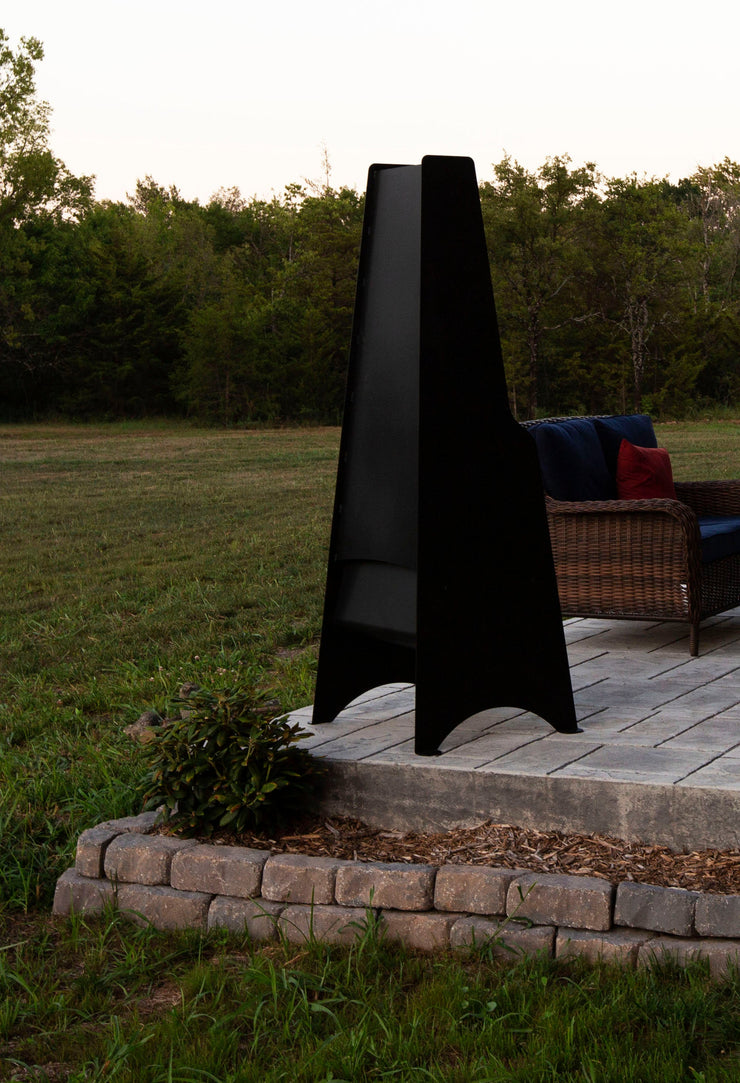 Metal Chiminea Fire Pit